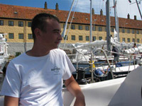 Krzysztof Grodecki - załogant, pierwszy raz na morzu